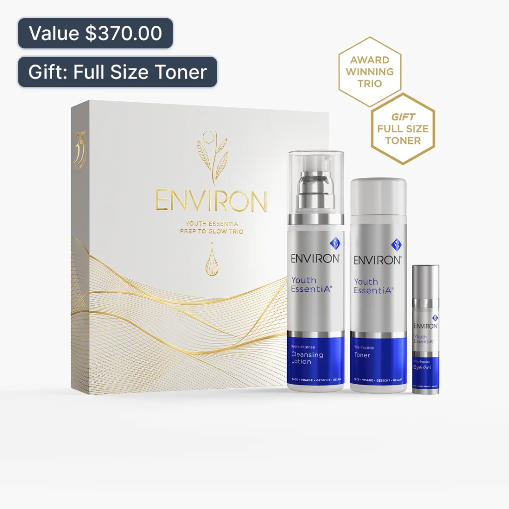 value kits: Youth Essentia Prep to Glow Trio