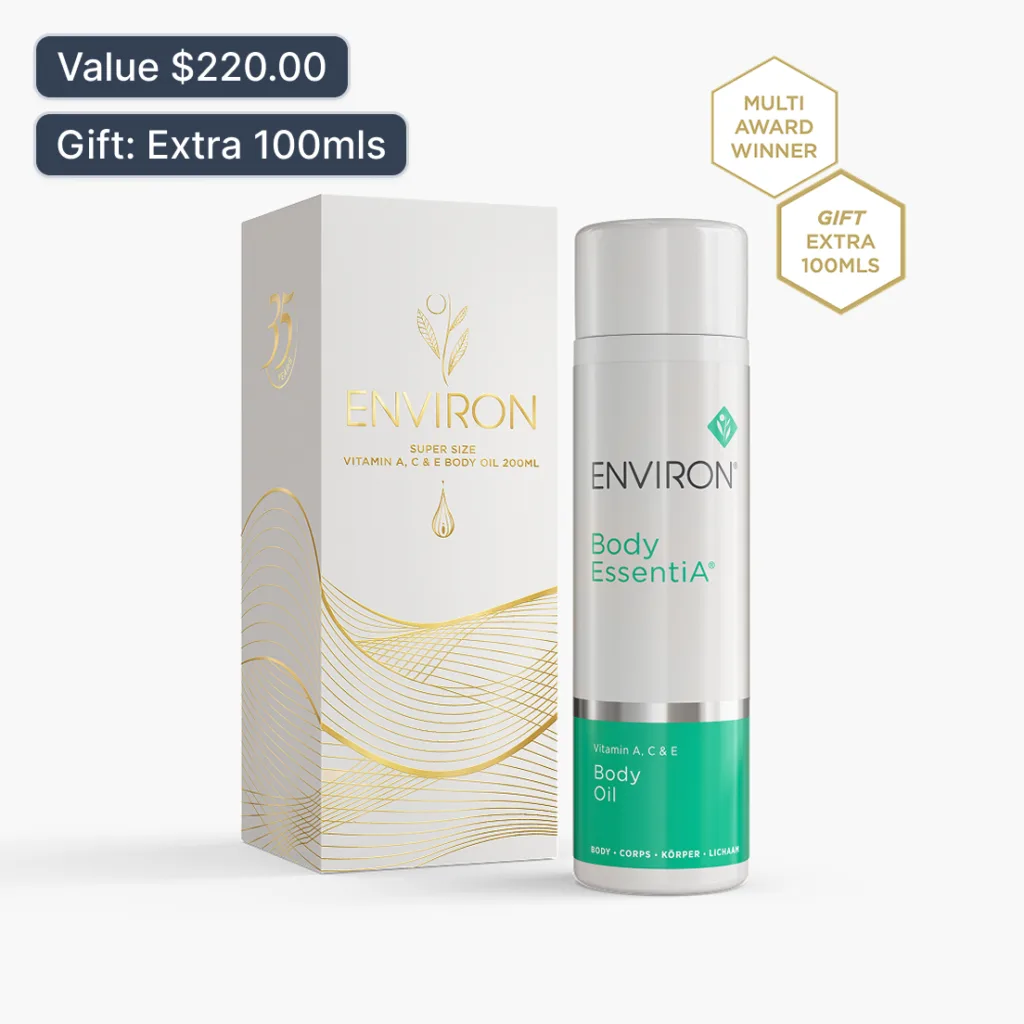 Value Kits Super-Size Vitamin A, C and E Body Oil Body EssentiA 200ml